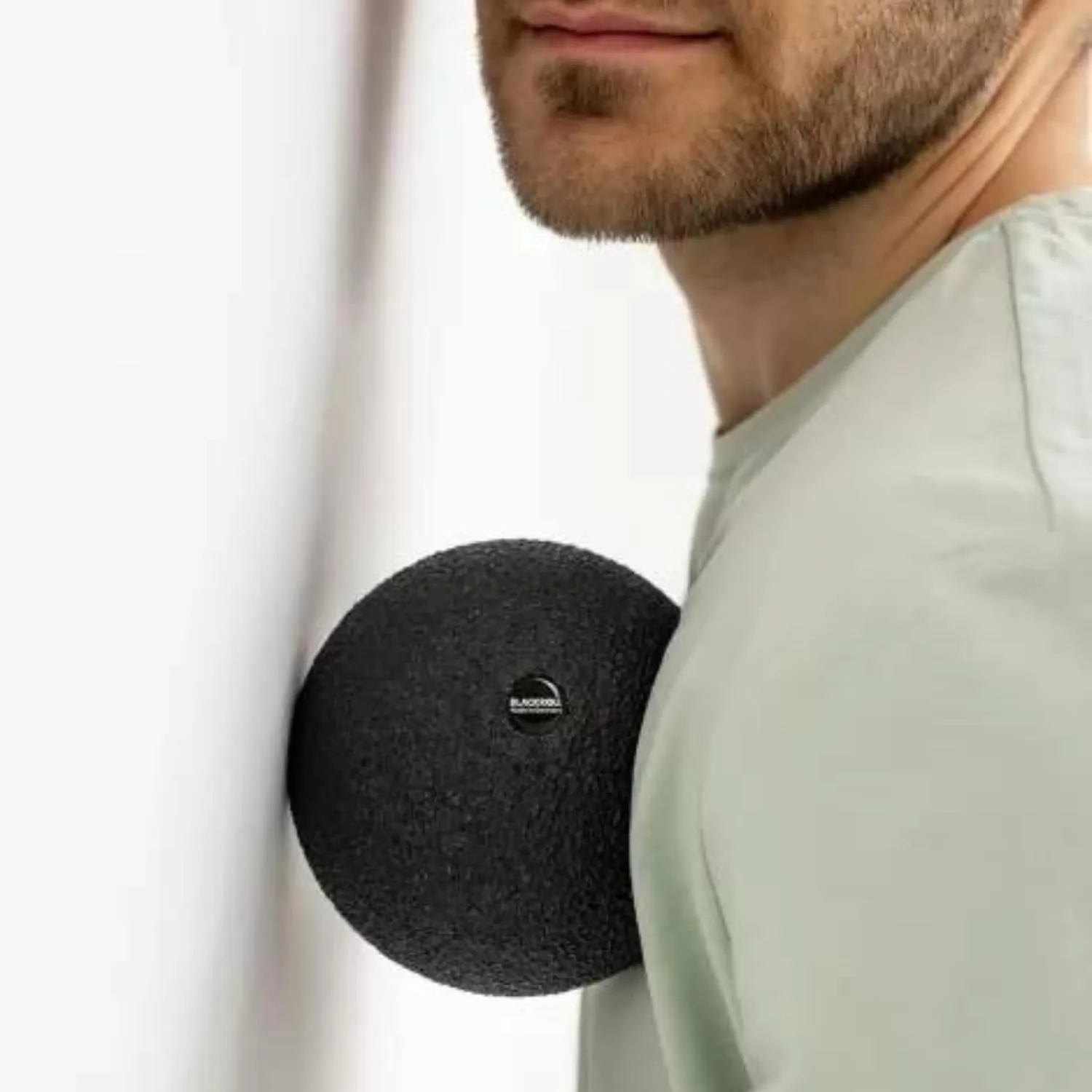 BLACKROLL - Trigger Point Ball for Exercise and Muscle Recovery, Deep Tissue Massager for Myofascial Release in The Shoulders, Neck, and Back, Ideal Plantar Fasciitis Relief Tool, 4.7", Black