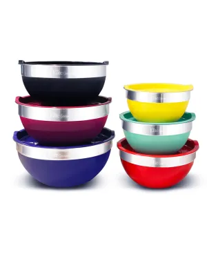 Blair Elite 12pc Multicolored Mixing Bowl Set