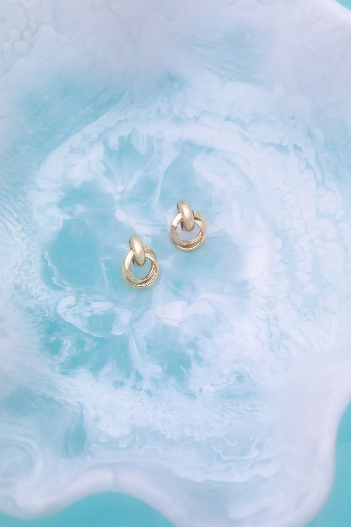 Blossom Studs Earrings Gold