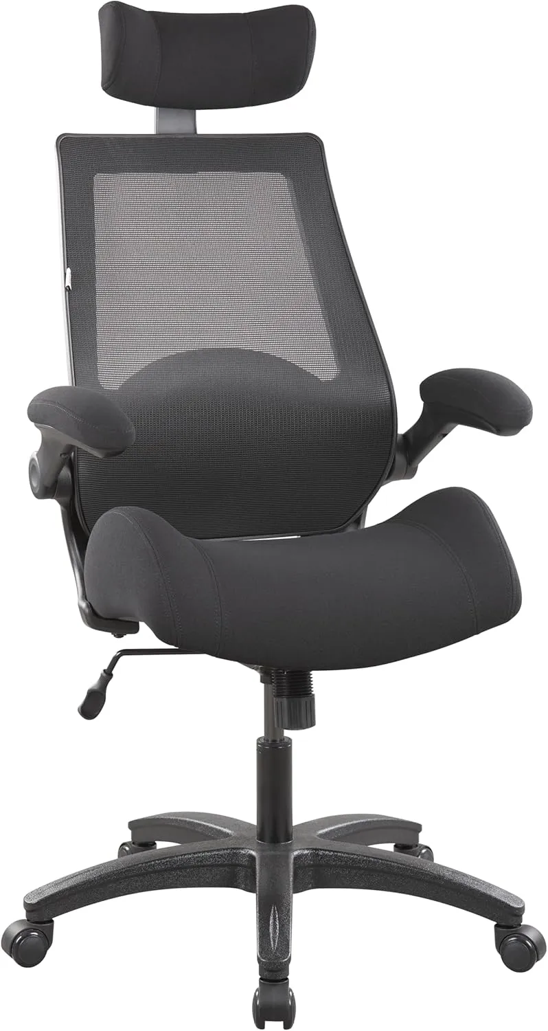 BOLISS 400lbs High Back Ergonomic Mesh Computer Office Desk Chair with Super Soft Adjustable Arms Molded Foam Seat Lumbar Support(Black)