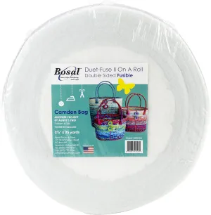 Bosal Foam & Fiber Duet Fuse II Double Sided Batting Camden Bag Precut Fusible, White