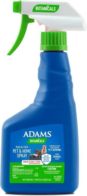 Botanicals Flea and Tick Pet and Home Spray, for Dogs, Cats and Home