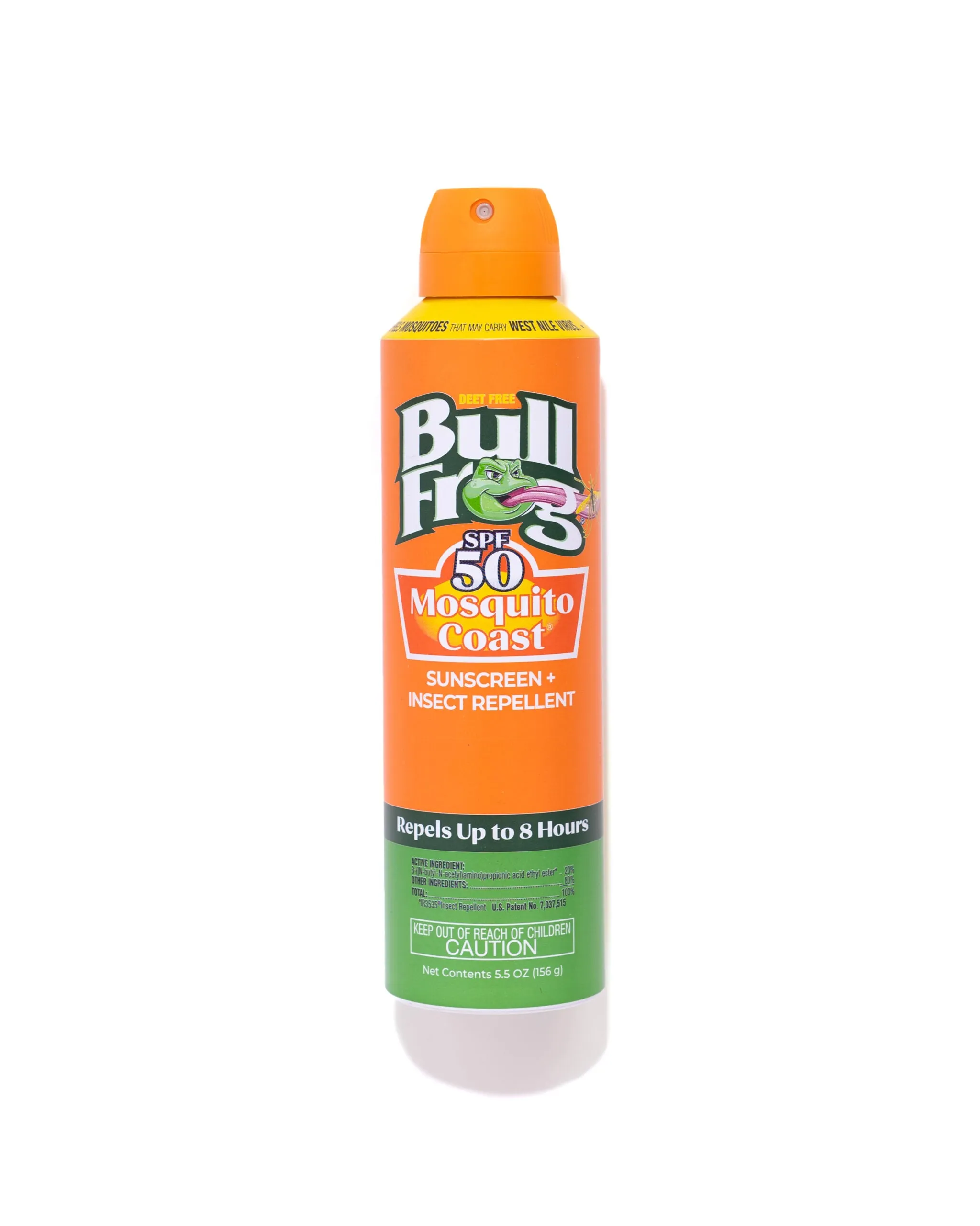 Bullfrog Mosquito Coast Bug Spray Insect Repellent   Sunscreen Spf50 Continuous Spray 5.5Oz