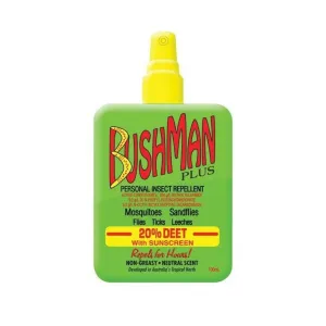 Bushman PLUS Repellent with Sunscreen Pump Spray 100mL