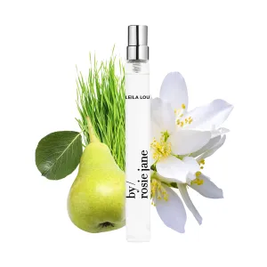 By Rosie Jane Eau De Parfum Travel Spray (Leila Lou) - Clean Perfume for Women - Essential Oil Mist with Notes of Jasmine, Pear, Fresh Cut Grass - Women's Fragrances (10ml)