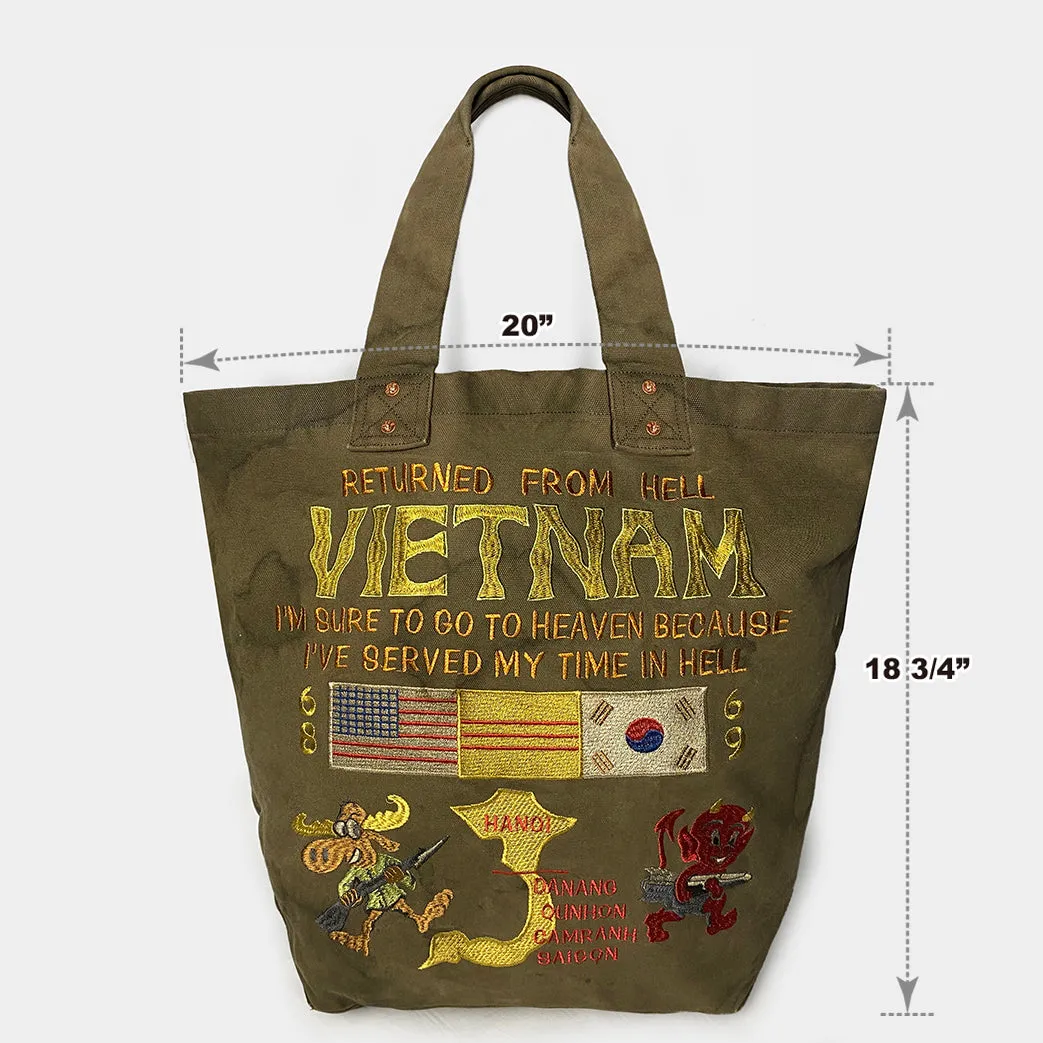 BZEN TOTE20-18MG NAM TOTE BAG-20oz-E0 MOSS GREEN