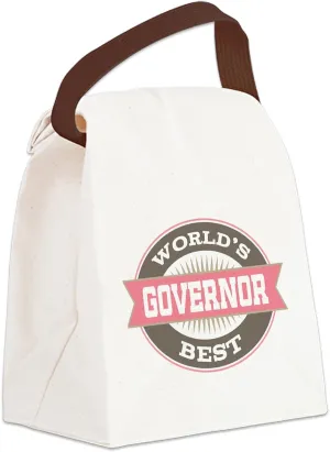 CafePress Governor Gift Canvas Lunch Bag with Strap Handle