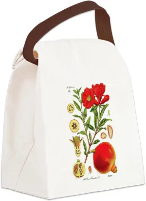 CafePress Vintage Pomegranate Canvas Lunch Bag with Strap Handle