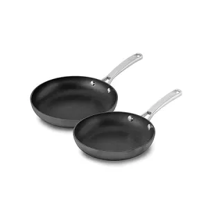 Calphalon Nonstick Frying Pan Set with Stay-Cool Handles, 8- and 10-Inch, Grey
