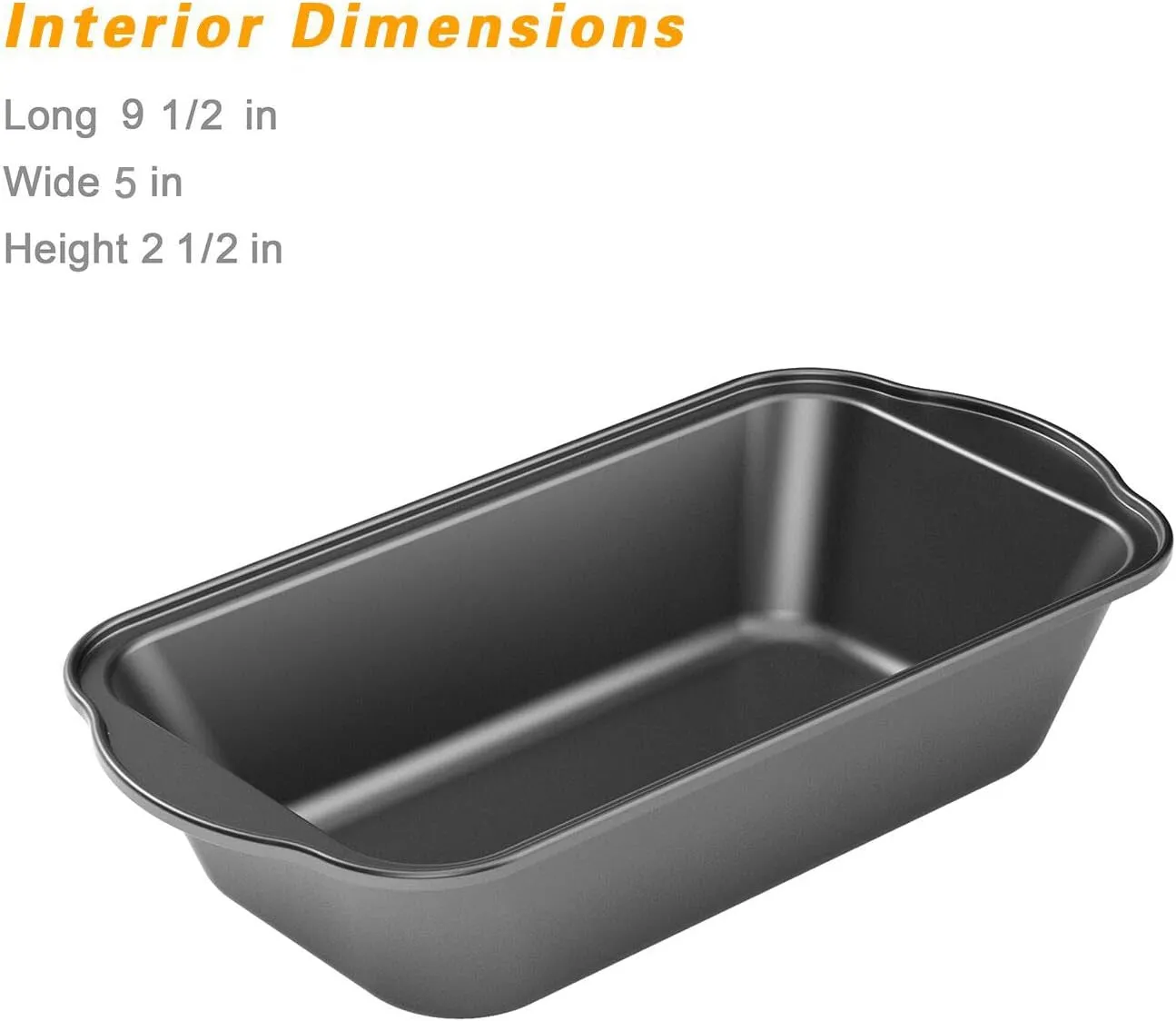 Carbon 3 Steel X 9 Nonstick Pan, Loaf Enhanced Baking Pack Large Bread Pan, 1/2" Safe 5"