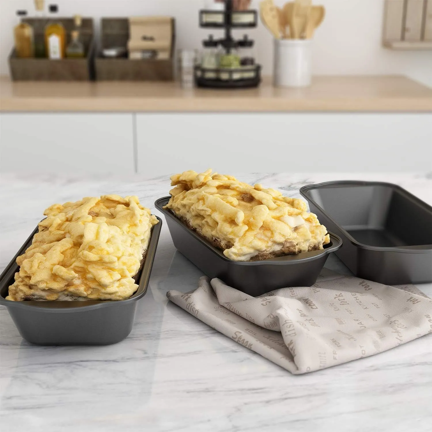 Carbon 3 Steel X 9 Nonstick Pan, Loaf Enhanced Baking Pack Large Bread Pan, 1/2" Safe 5"