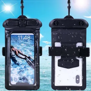 Case Cover, Compatible with ELEPHONE E10 Pro Black Waterproof Pouch Dry Bag (Not Screen Protector Film)