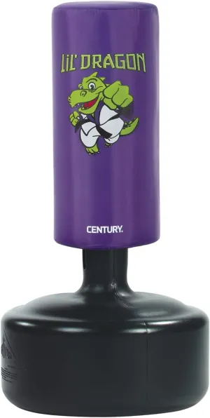 Century Kids Punching Bag Lil' Dragon Wavemaster | Purple Kids Wavemaster | Children Martial Arts Training Bag | 37" to 52" with Rounded Base for Easy Roll Relocation