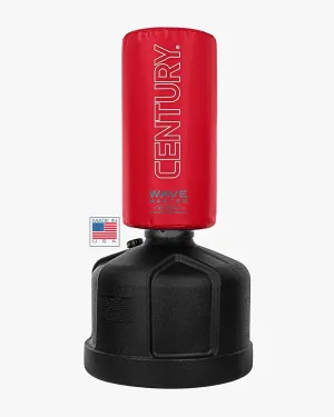 Century Punching Bag, The Original Wavemaster | 28" Striking Surface | Red Training Bag, Freestanding Boxing Bag with Base Stand for Martial Arts, MMA, Training Kickboxing