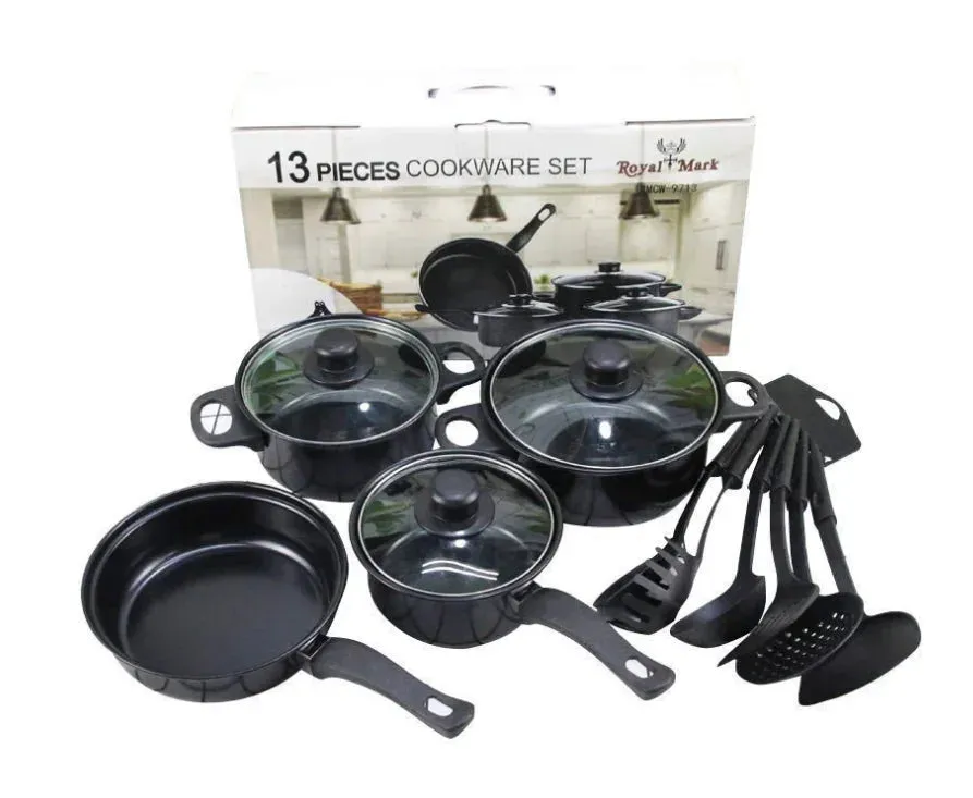 ChefElegance | 13-Piece Nonstick Cookware Collection