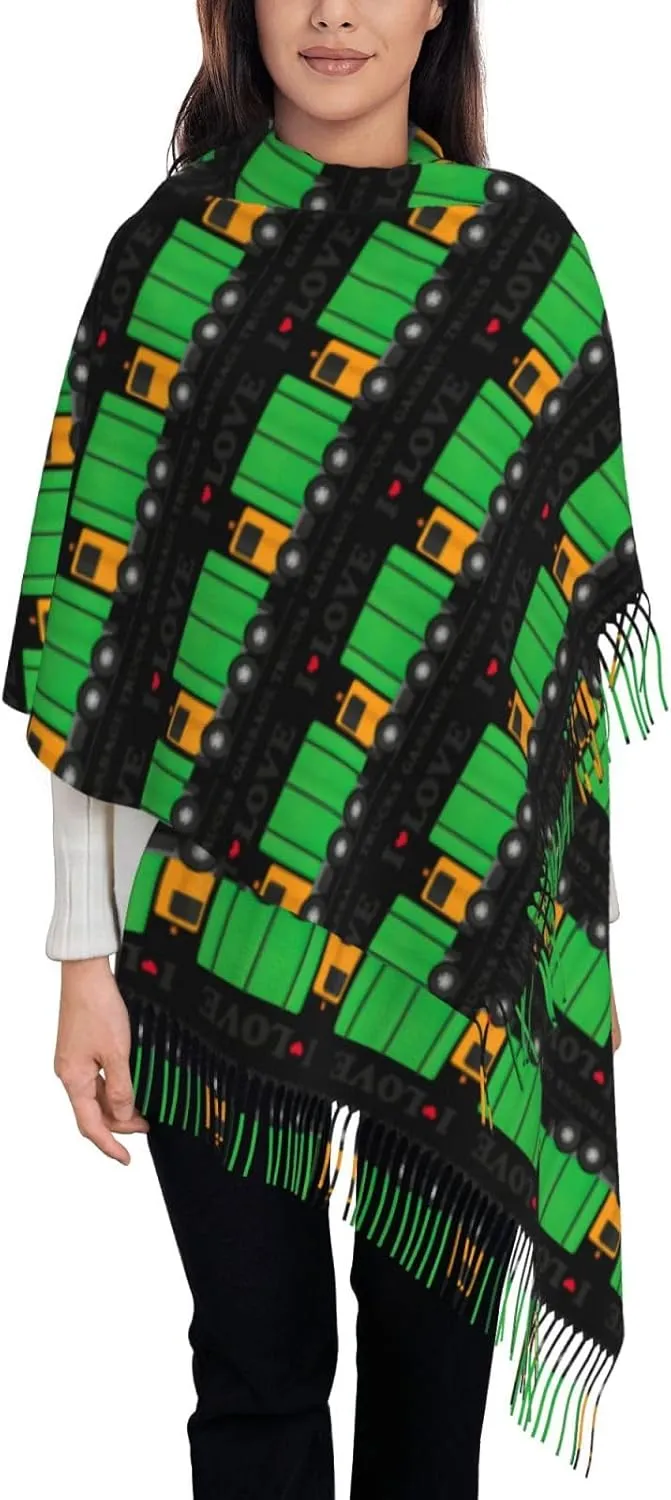 Christmas Holiday Exquisite Cashmere Tassel Scarf And Shawl Wraps Lightweight Fashion Scarf Presents For Ladies