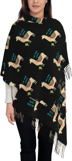 Christmas Holiday Exquisite Cashmere Tassel Scarf And Shawl Wraps Lightweight Fashion Scarf Presents For Ladies