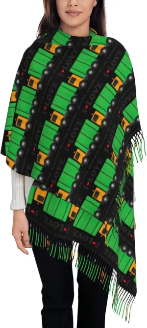 Christmas Holiday Exquisite Cashmere Tassel Scarf And Shawl Wraps Lightweight Fashion Scarf Presents For Ladies