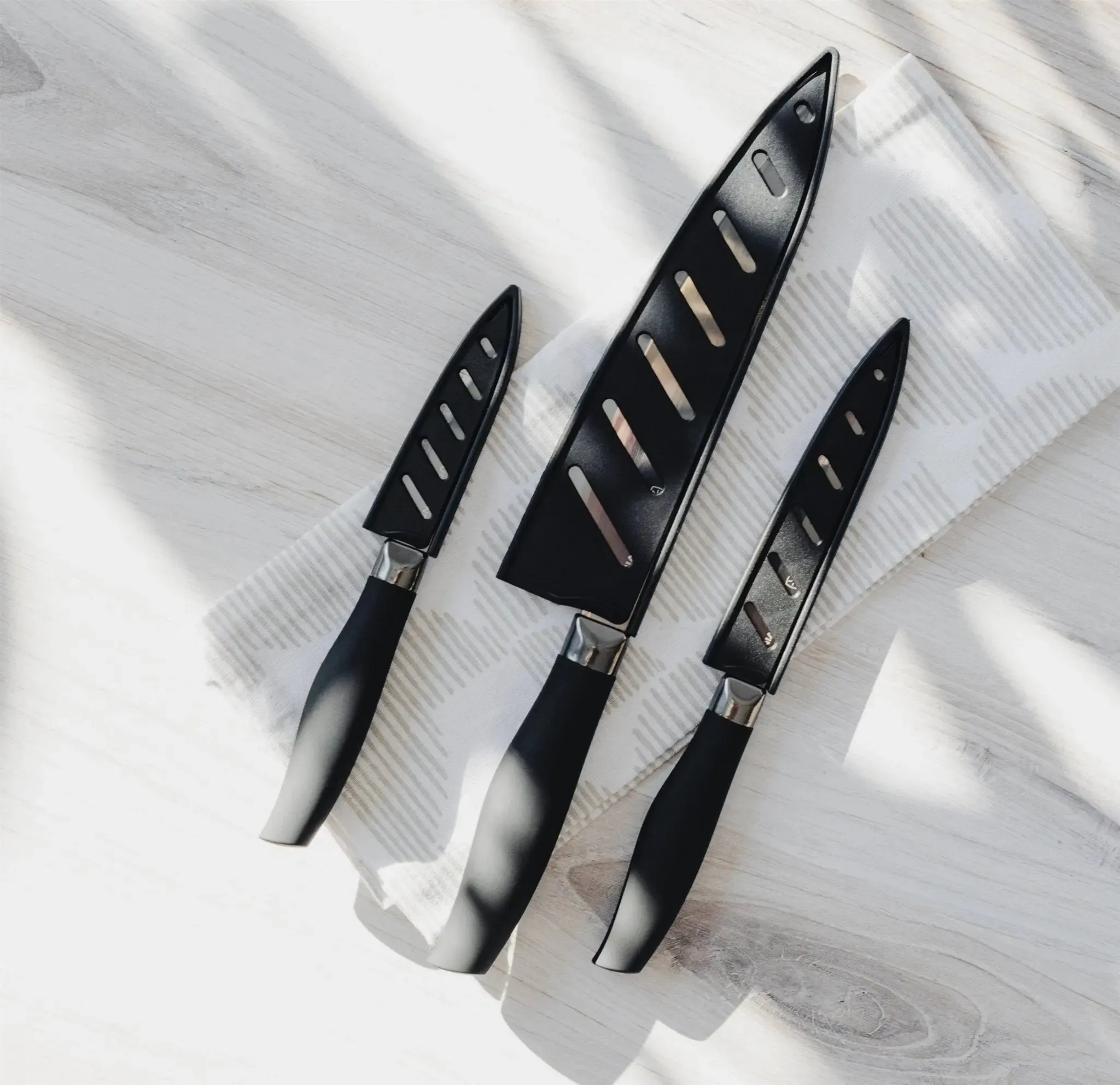 Christmas sale Kitchen Titan 3-Piece Knife Black Set Sale-priced -