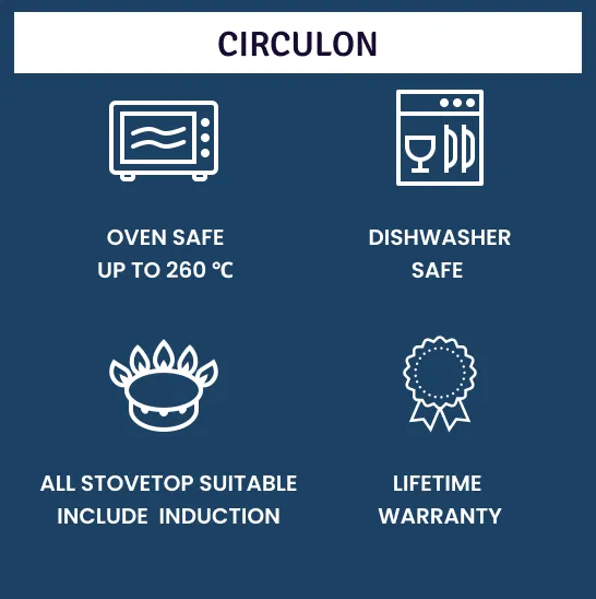 Circulon SteelShield™ Nonstick Stainless Steel Cookware Set S-Series Induction – 10 Piece (2X Saucepan, 2X Fry Pan, Covered Stockpot, Covered Sauté, Slotted Spatula)
