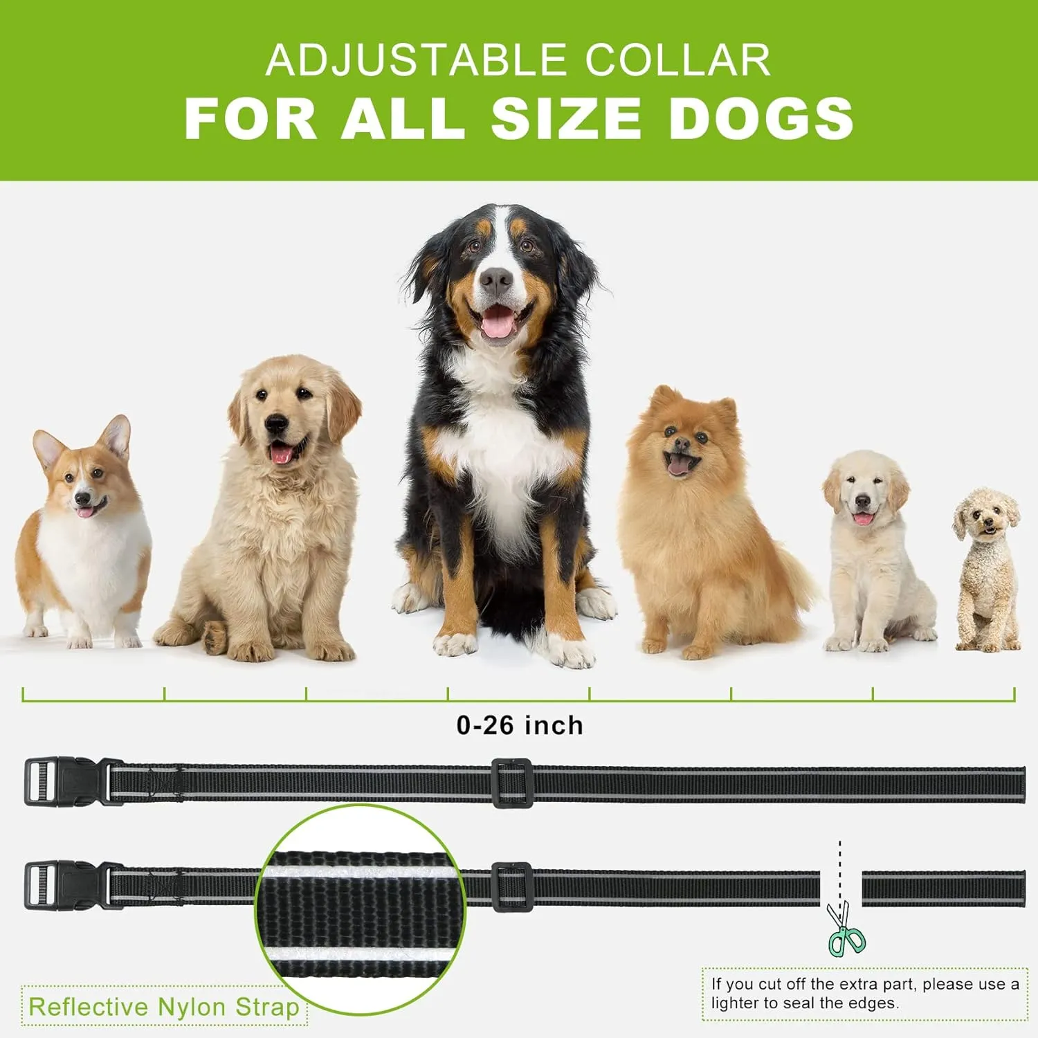 Citronella Dog Bark Collar, Dog Barking Collar with 2 Adjustable Sensitivity and Volume of Spray [1 Citronella Spray Refill] No Shock Anti Bark Collars for Small Medium Large Dogs
