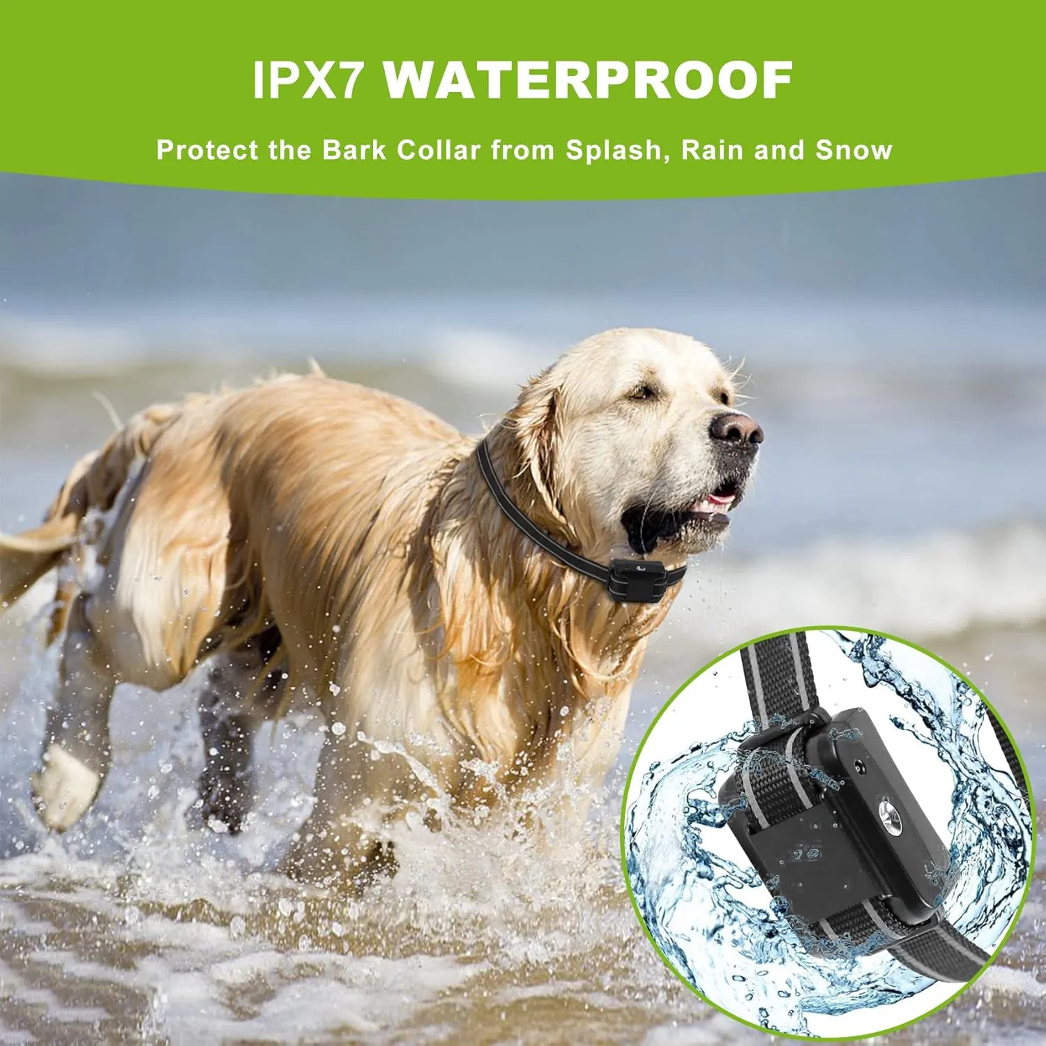 Citronella Dog Bark Collar, Dog Barking Collar with 2 Adjustable Sensitivity and Volume of Spray [1 Citronella Spray Refill] No Shock Anti Bark Collars for Small Medium Large Dogs
