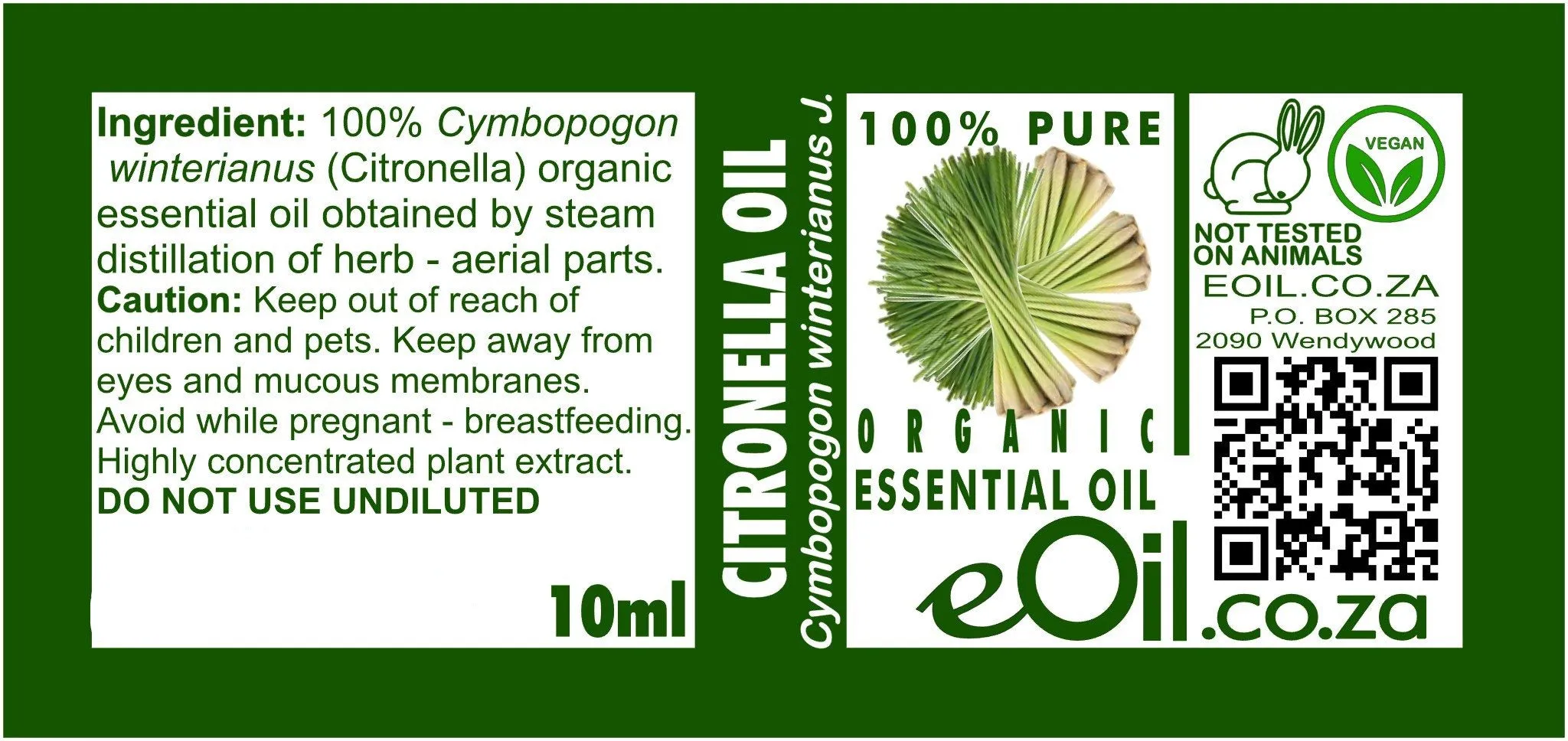 Citronella Essential Oil Organic