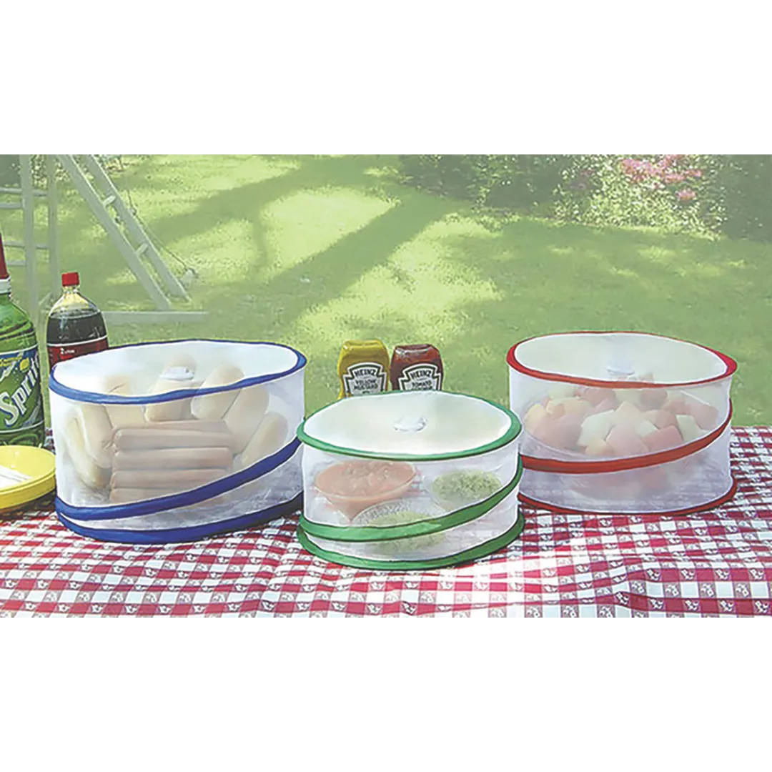 Collapsible Food Covers - 3 Piece Set | Protect Food Outdoors