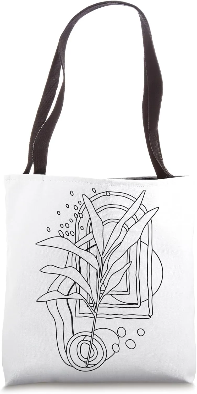 Coloring Boho Art Bag Both Sides Choose your Colors Coloring Tote Bag