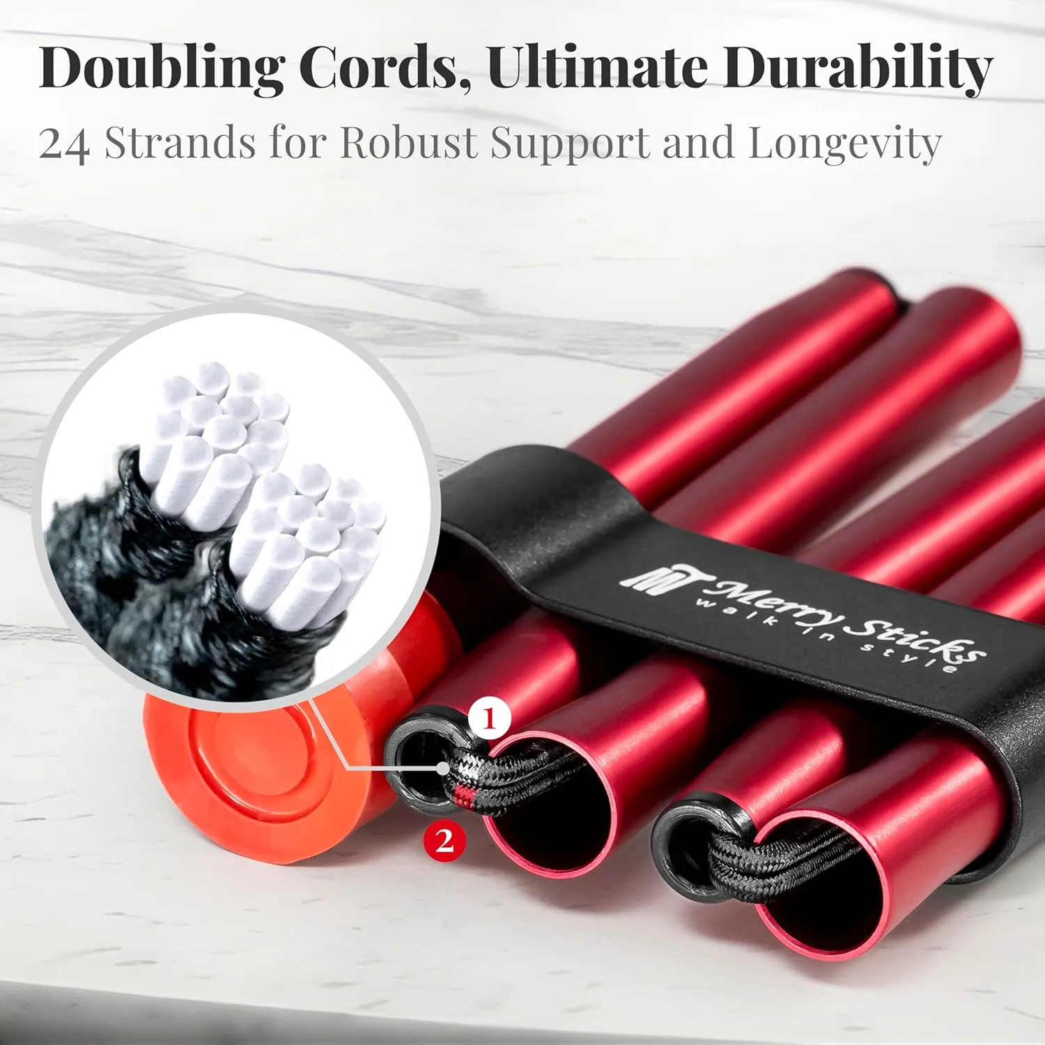 [Combo] Merry Sticks Foldable Walking Sticks, Adjustable Canes for Women and Seniors, Folding and Collapsible Canes for Men. Includes A Cane Bag and A Smart Reflective Cane Holder