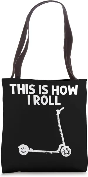 Cool Stunt Scooter For Men Women Electric Kick Scooters Tote Bag
