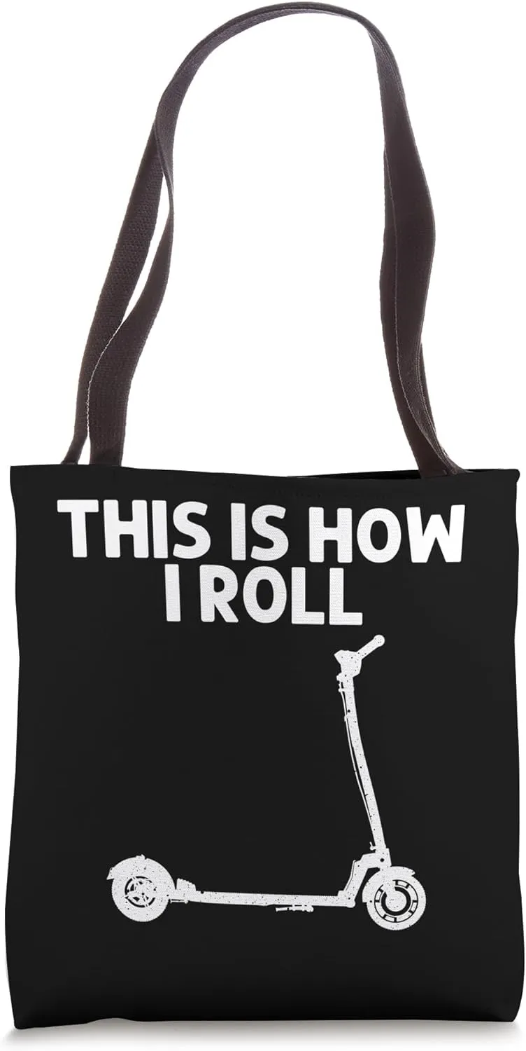 Cool Stunt Scooter For Men Women Electric Kick Scooters Tote Bag