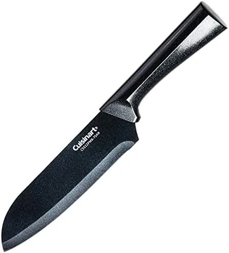 CUISINART Cutlery Knife Set, 12pc Metallic Cutlery Knife Set with Blade Guard , Lightweight, Stainless Steel, Durable & Dishwasher Safe, C55-12PMB,Black