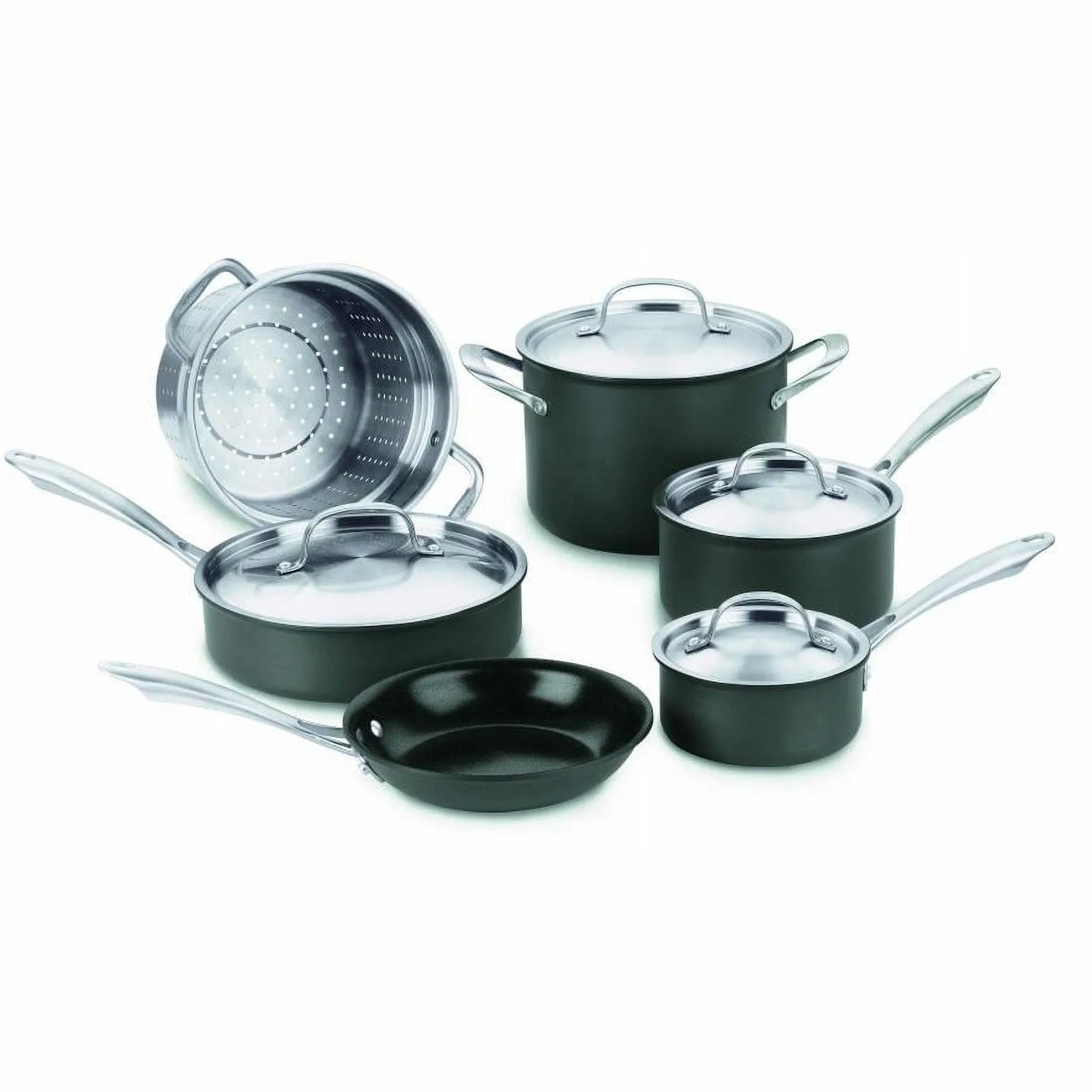 Cuisinart GG-10 GreenGourmet Hard-Anodized Nonstick 10-Piece Cookware Set