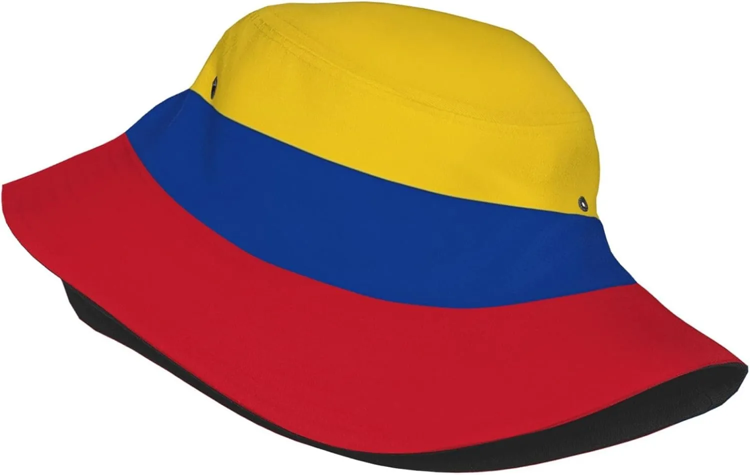 Cute Colombia Flag Bucket Hats for Women Men Packable Colombian Bucket Fisherman Hat Outdoor Summer Beach Sun Hats