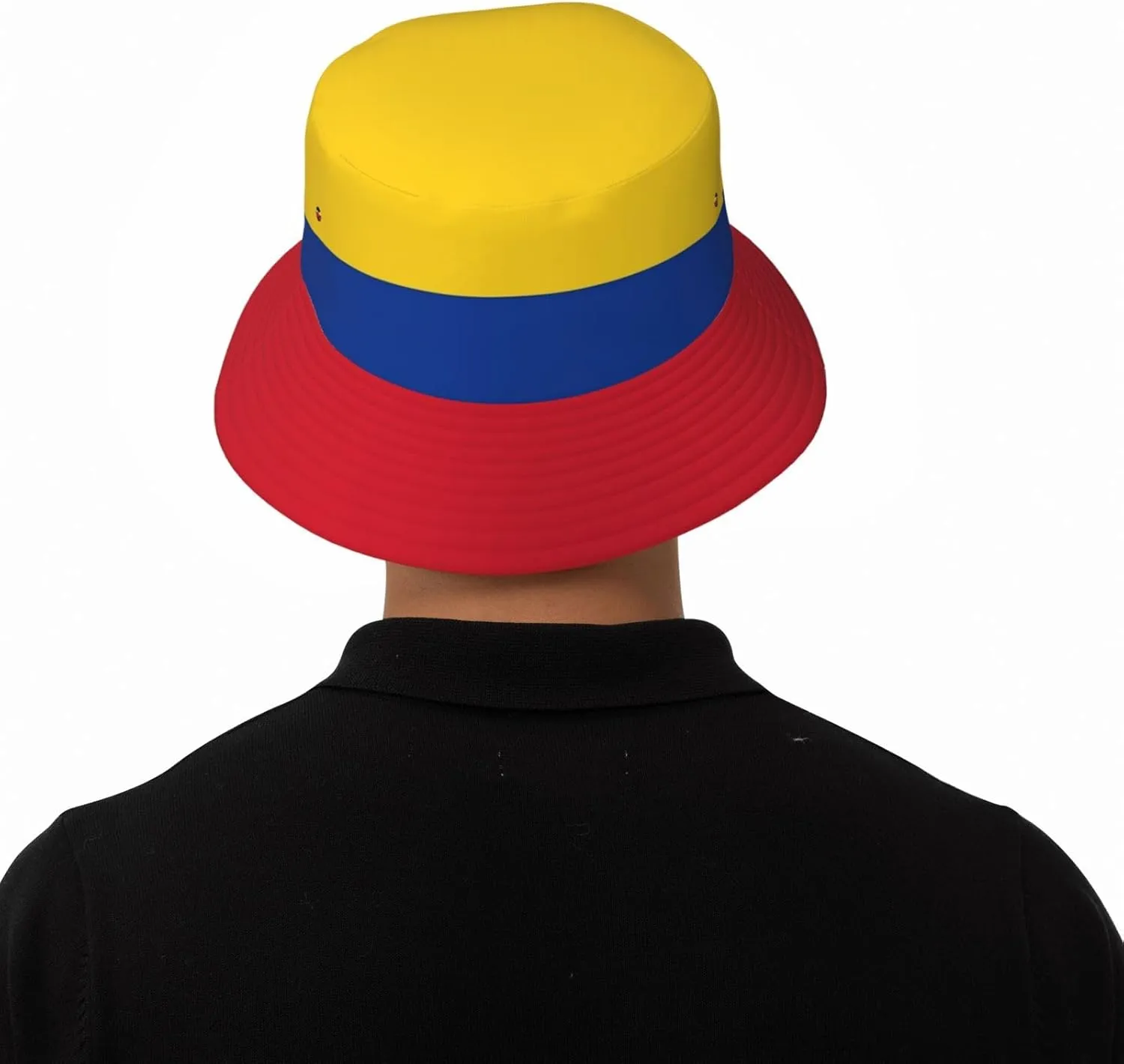 Cute Colombia Flag Bucket Hats for Women Men Packable Colombian Bucket Fisherman Hat Outdoor Summer Beach Sun Hats