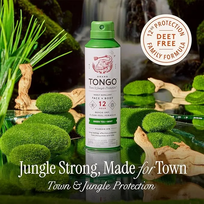 DEET-Free Green Tea   Mint Insect Repellent with Picaridin- The 12 Hour Protection, DEET Alternative