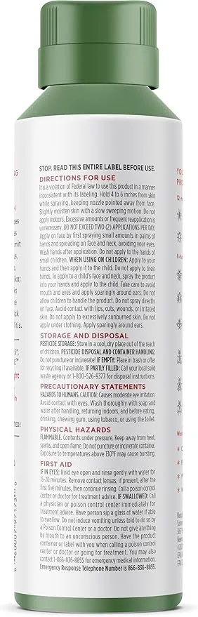 DEET-Free Green Tea   Mint Insect Repellent with Picaridin- The 12 Hour Protection, DEET Alternative