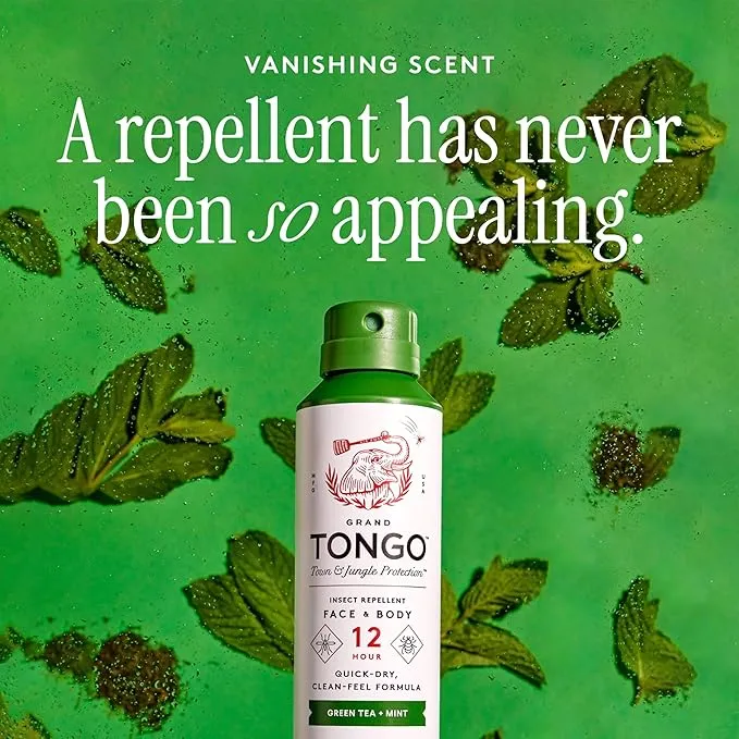 DEET-Free Green Tea   Mint Insect Repellent with Picaridin- The 12 Hour Protection, DEET Alternative