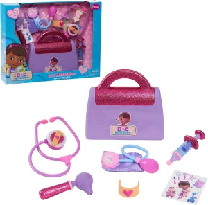 Disney Junior Doc McStuffins Doctor's Bag and Accessories, Dress Up and Pretend Play, Kids Toys for Ages 3 Up, Amazon Exclusive by Just Play