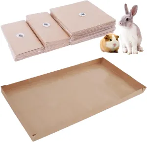 Disposable Guinea Pig Cage Liners, 48" x24 Large Liner Bag for Guinea Pig Cage Bottom, Water-Resistant Kraft Paper