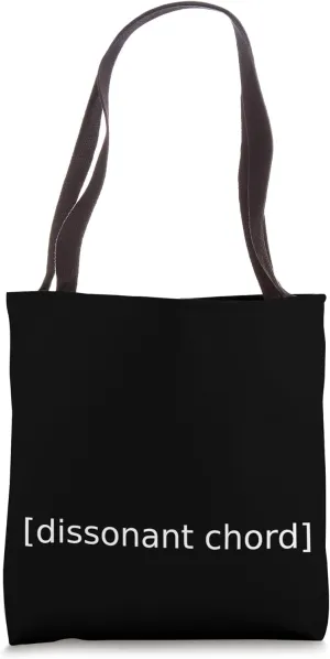 Dissonant Chord Funny Closed Caption Movie TV Web Subtitles Tote Bag