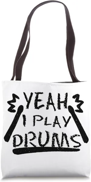 Drummer Drums Heavy Band Play Drums Tote Bag