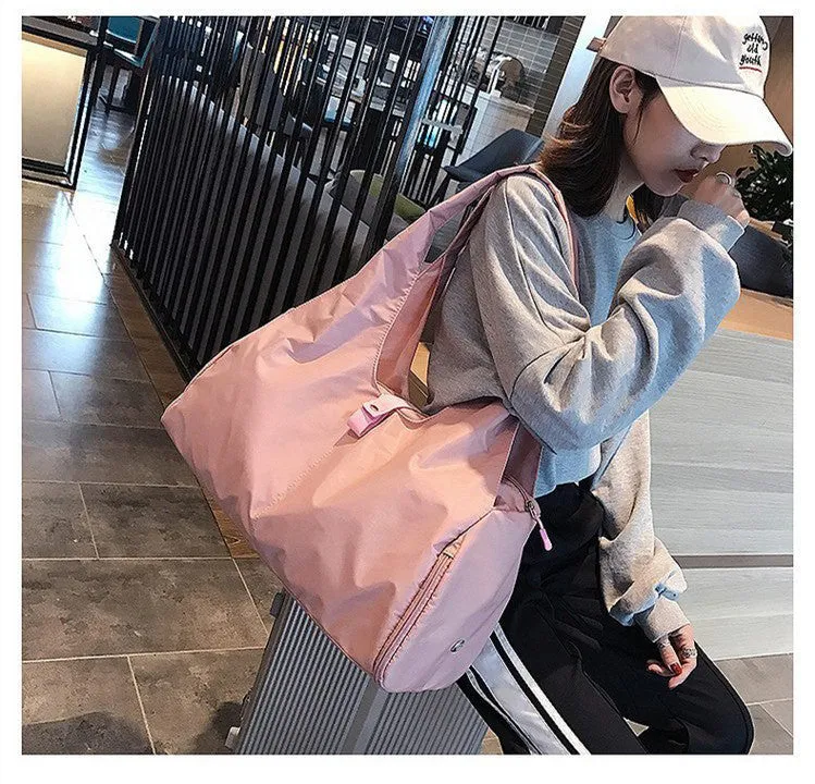 Dry wet separation fitness bag