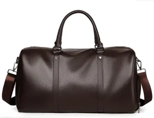 Duffle Bag Business Men's Travel Bag Wet And Dry Gym Bag for Travel, Workout(Brown)