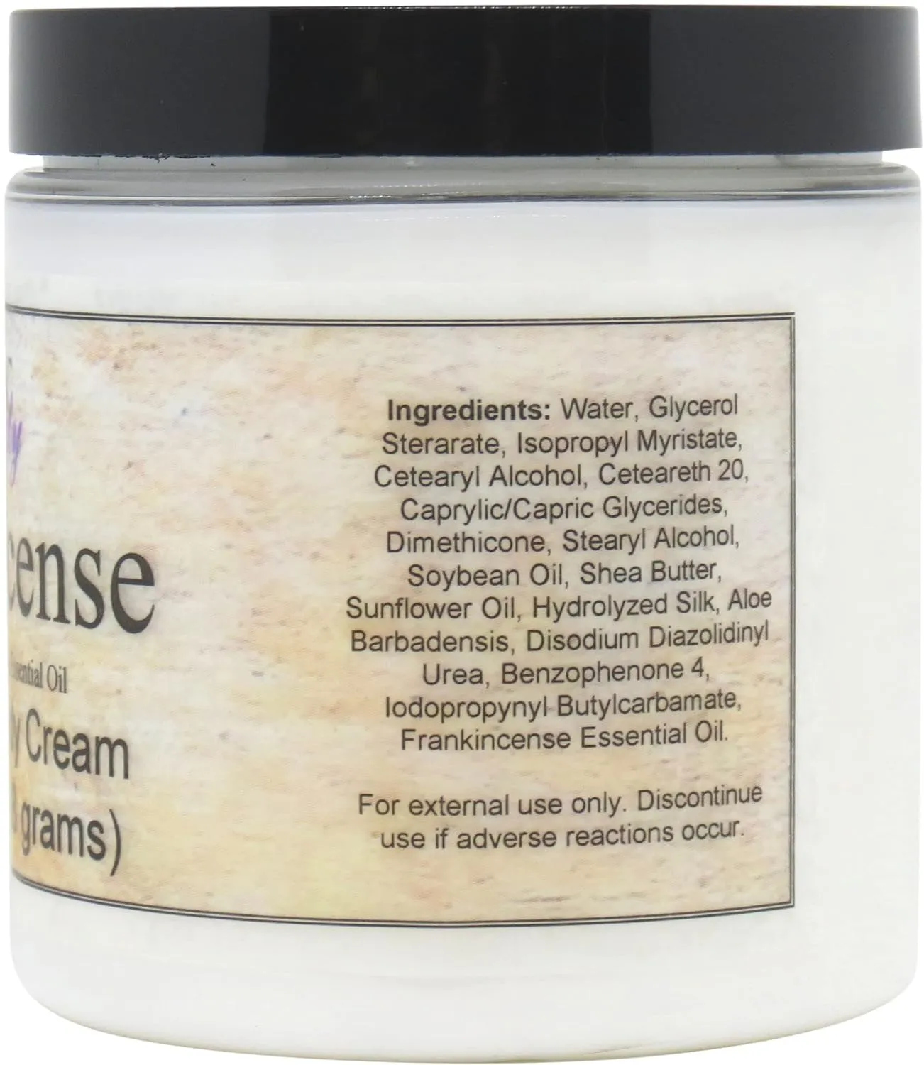 Eclectic Lady Frankincense Satin and Silk Cream, Body Cream, Body Lotion, 8 oz - Shea Butter, Aloe, Silk Amino Acids, Vitamin E, Phthalate-Free, Handcrafted in USA - Perfect For Women