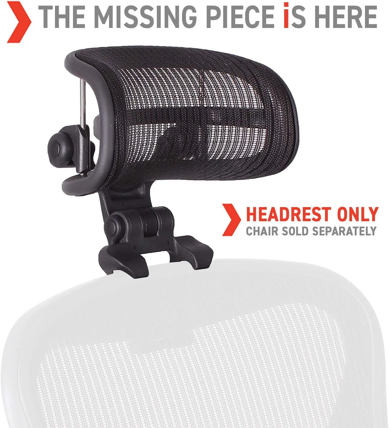 Engineered Now The Original Headrest for The Herman Miller Aeron Chair (H4 for Remastered, Graphite)