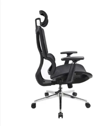 Ergonomic Mesh Office Chair with Adjustable Lumbar Support, Sliding Seat, Headrest, 3D Armrests & High Back – Executive Comfort for Home and Office Use