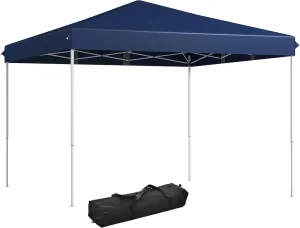 espidoo Pop Up Canopy Tent: Portable 13x13 Sun Shelter with Adjustable Height & Carry Bag - Durable Metal Frame for Outdoor Events, Picnics, and Markets in Navy Blue