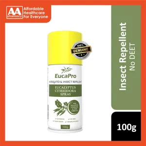 EucaPro Mosquito   Insect Repellent Eucalyptus Citriodora Spray 100g (Pure Eucalyptus Citriodora   Litsea Cubera Oil)